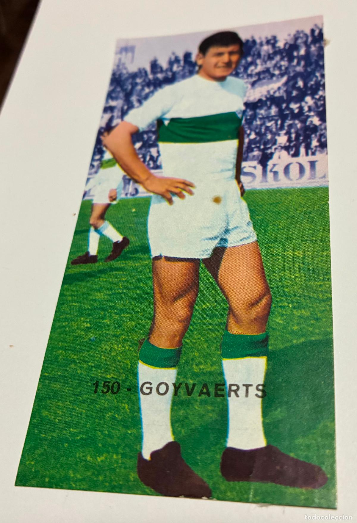 Cromos de F&uacute;tbol: CROMO FUTBOL RUIZ ROMERO 1968-1969, 68-69, GOYVAERTS, Numero 150. Elche, Despegado