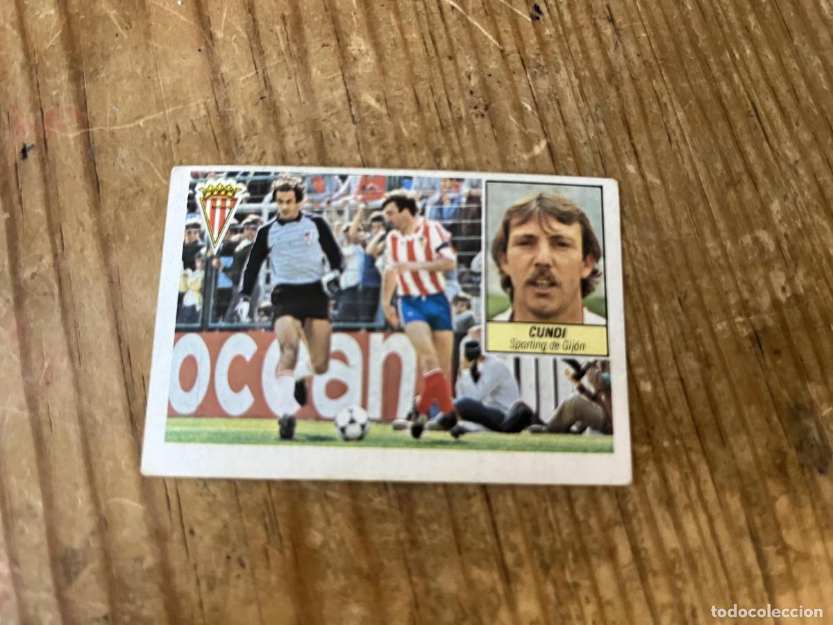 Fu&szlig;ball-Sticker: CROMO SIN PEGAR NUNCA PEGADO ALBUM LIGA ESTE 84 85 1984 1985 SPORTING GIJON CUNDI