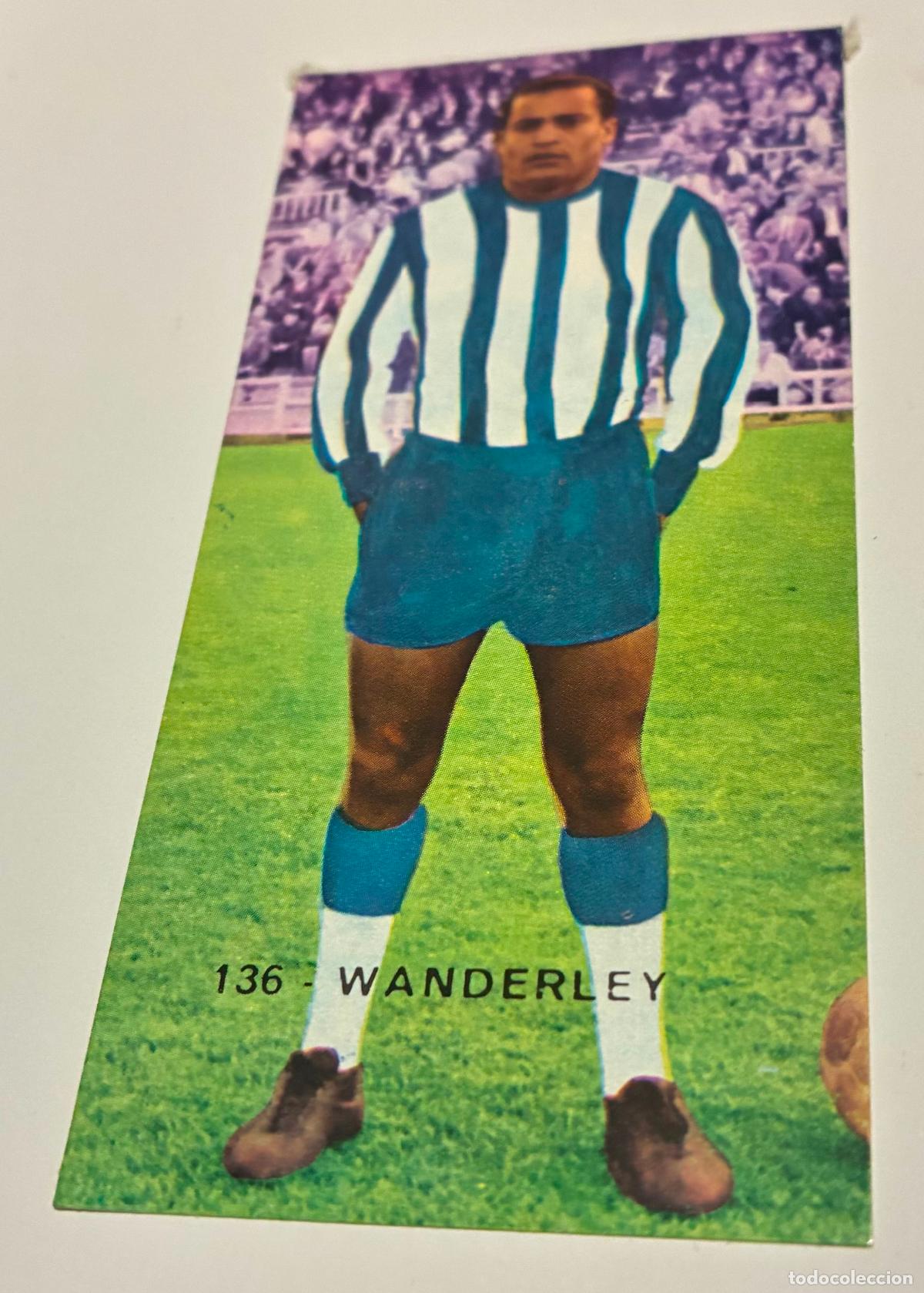 Cromos de F&uacute;tbol: CROMO RUIZ ROMERO 1968-1969, 68-69. WANDERLEY, Numero 136, MALAGA, Despegado
