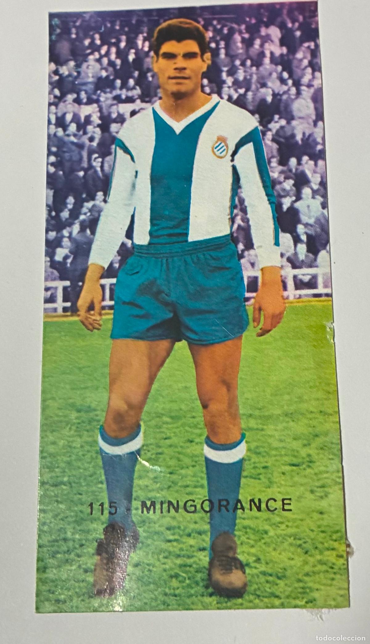 Cromos de Futebol: CROMO FUTBOL RUIZ ROMERO, 1968-1969, 68-69, MINGORANCE, Numero 115, ESPA&Ntilde;OL, Despegado