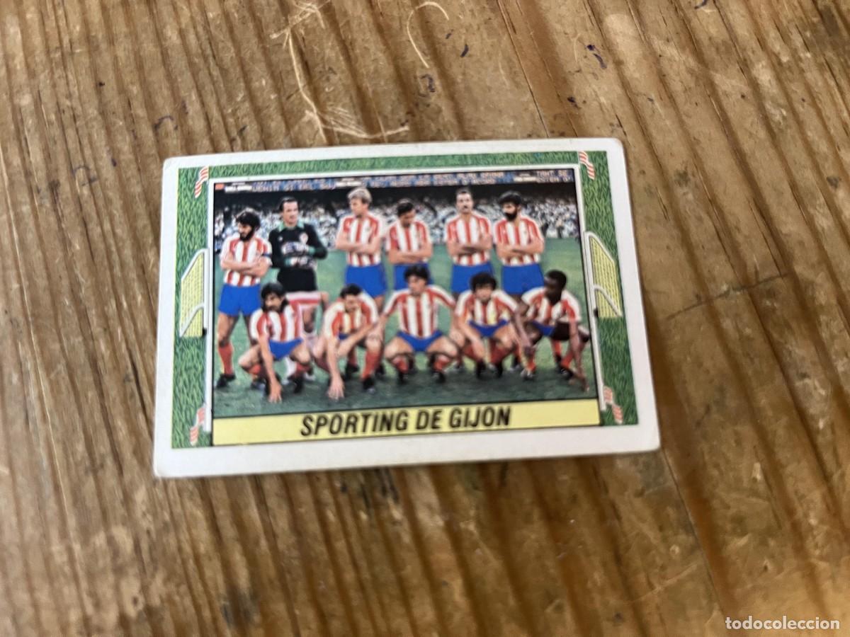 Cromos de F&uacute;tbol: CROMO SIN PEGAR NUNCA PEGADO ALBUM LIGA ESTE 84 85 1984 1985 ALINEACION SPORTING GIJON