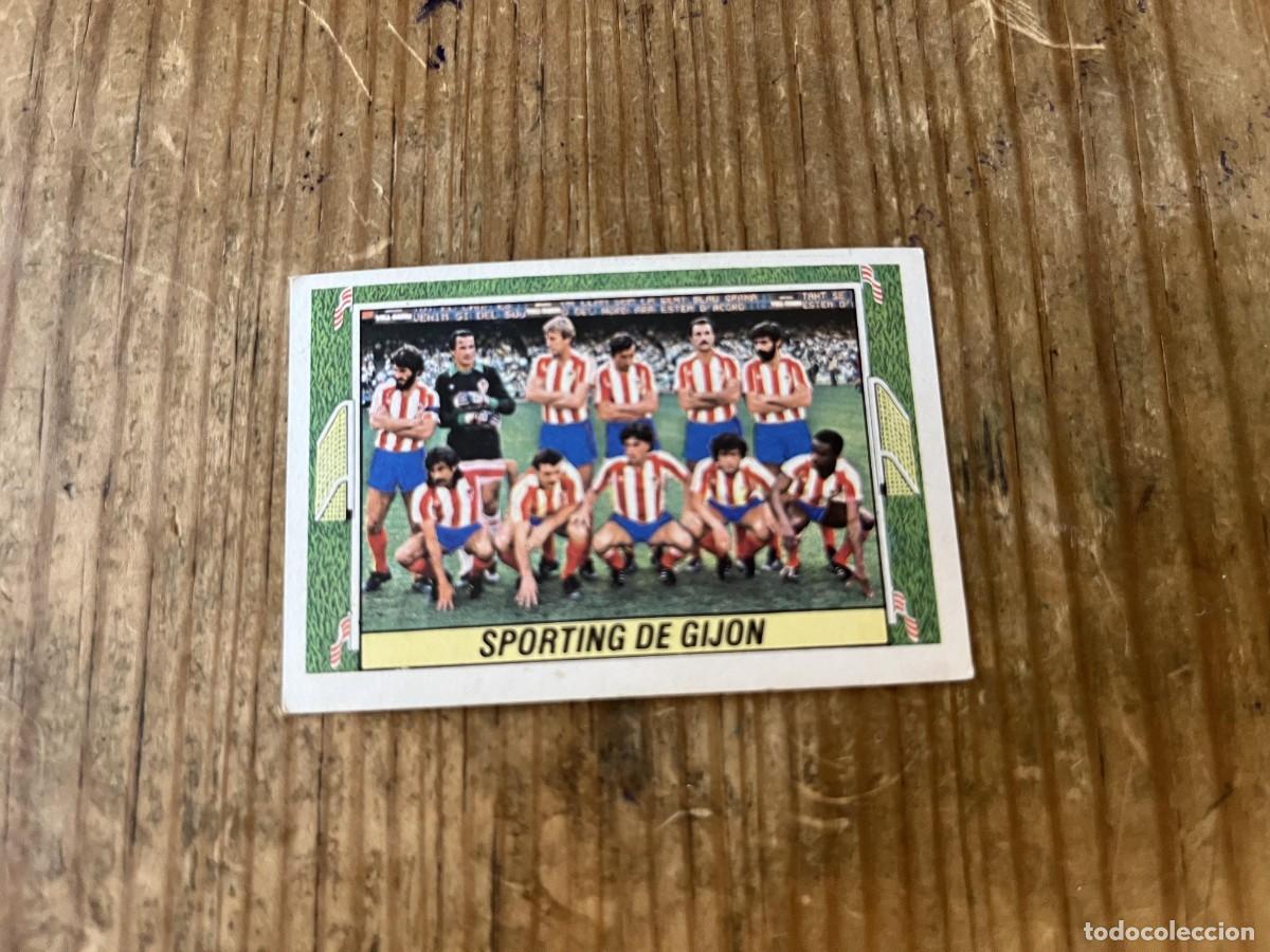 Cromos de F&uacute;tbol: CROMO ALBUM LIGA ESTE 84 85 1984 1985 ALINEACION SPORTING GIJON