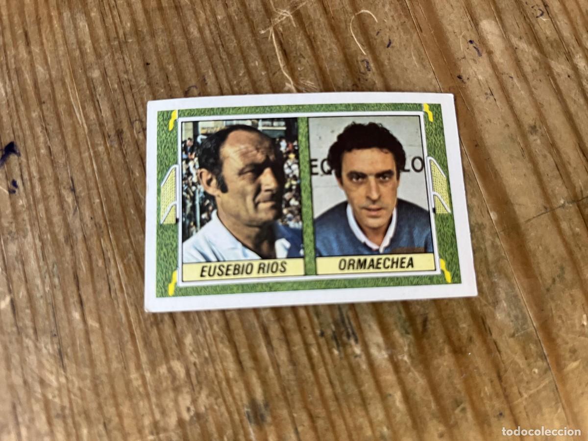 Figurine di Calcio: CROMO SIN PEGAR NUNCA PEGADO ALBUM LIGA ESTE 84 85 1984 1985 ENTRENADORES EUSEBIO RIOS ORMAECHEA