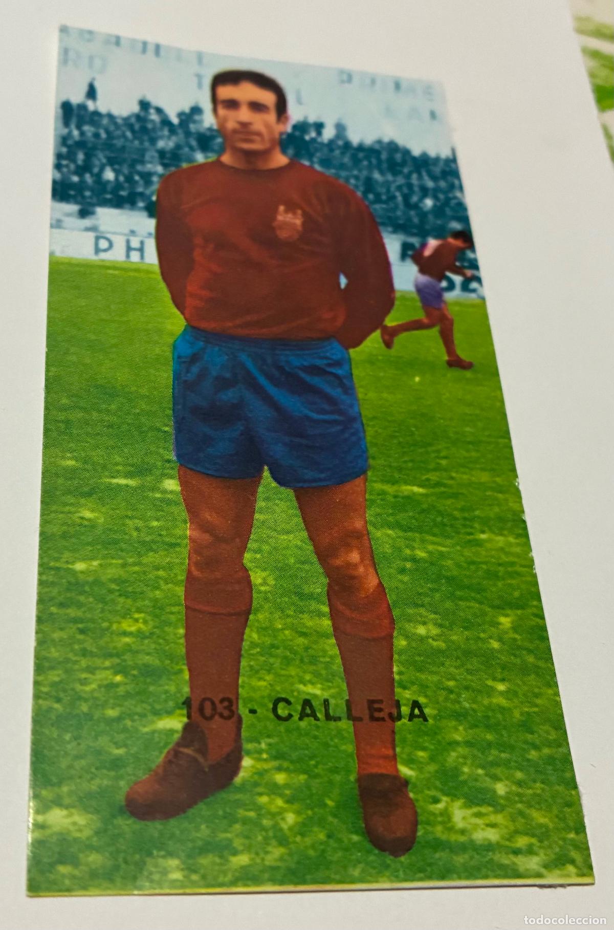Cromos de F&uacute;tbol: CROMO FUTBOL RUIZ ROMERO 1968-1969. 68-69. CALLEJA, Numero 102, PONTEVEDRA, Despegado