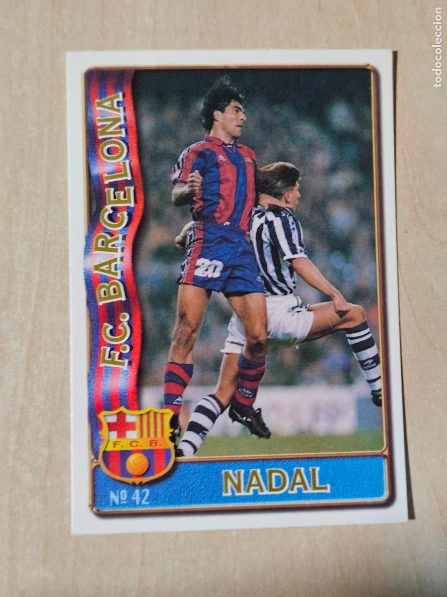 Figurine di Calcio: N&ordm; 42 NADAL - MUNDICROMO 96 97 FICHAS DE LA LIGA - BARCELONA