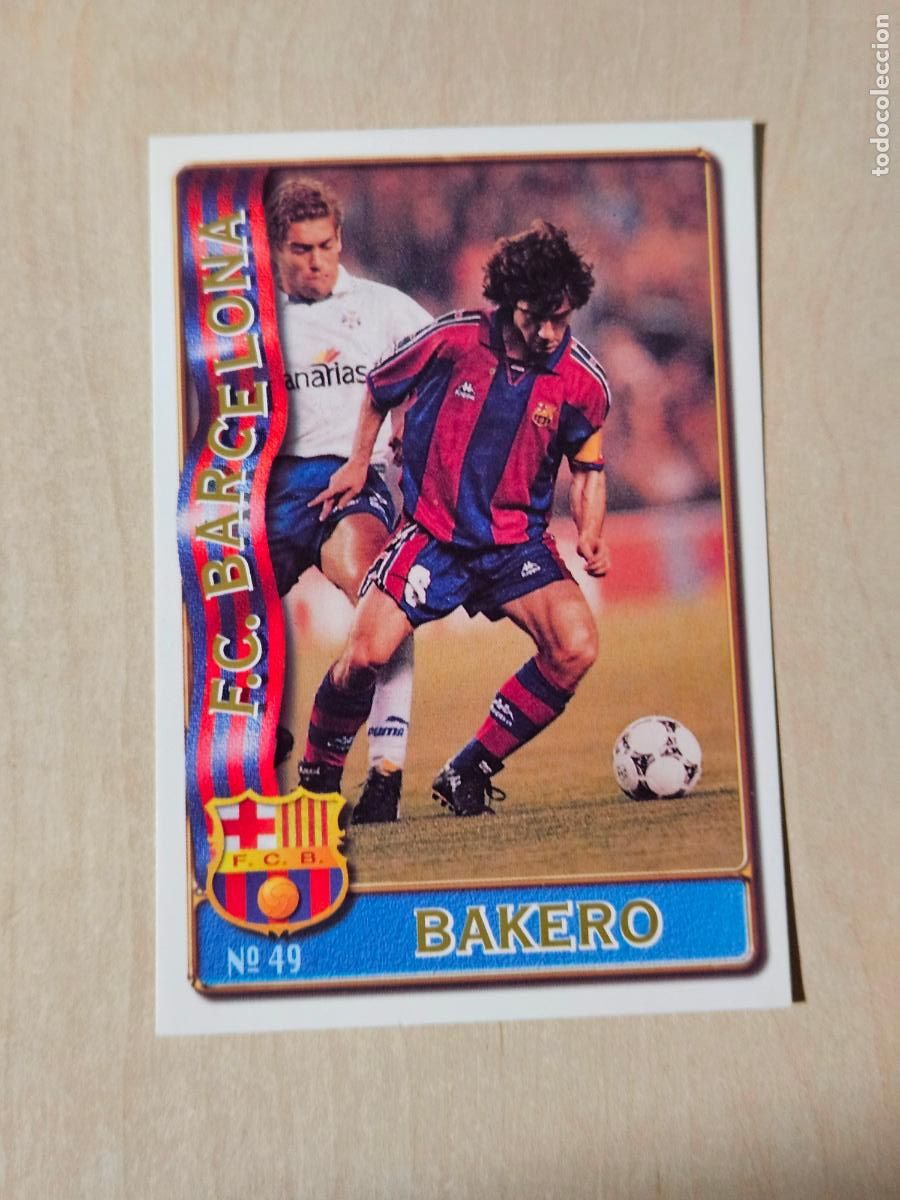 Cromos de Futebol: N&ordm; 49 BAKERO - MUNDICROMO 96 97 FICHAS DE LA LIGA - BARCELONA