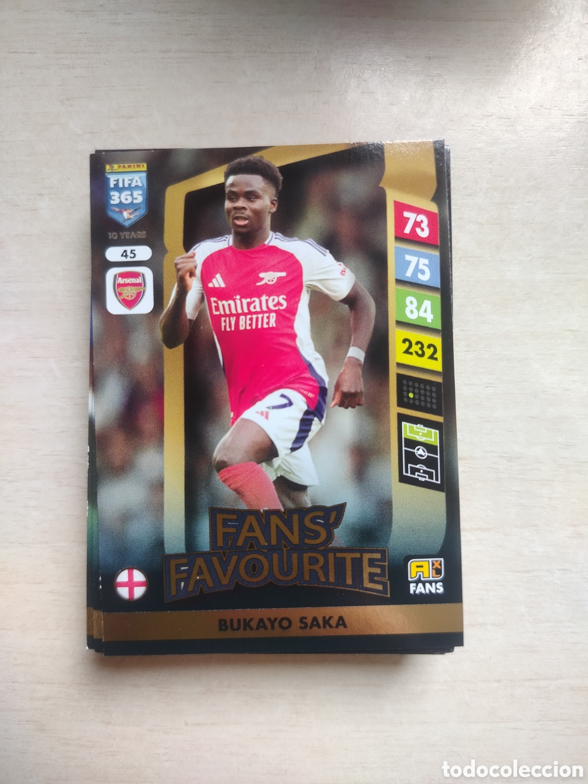 Fu&szlig;ball-Sticker: SAKA FANS FAVOURITE 45 ADRENALYN XL FIFA 365 2024 2025 24 25