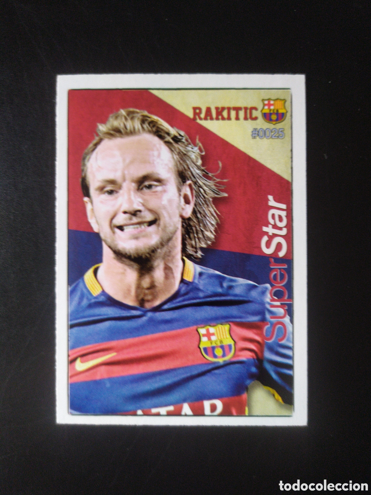 Figurine di Calcio: Mundicromo fichas Liga 2015 2016 15 16 Rakitic superstar n&deg; 25 Barcelona
