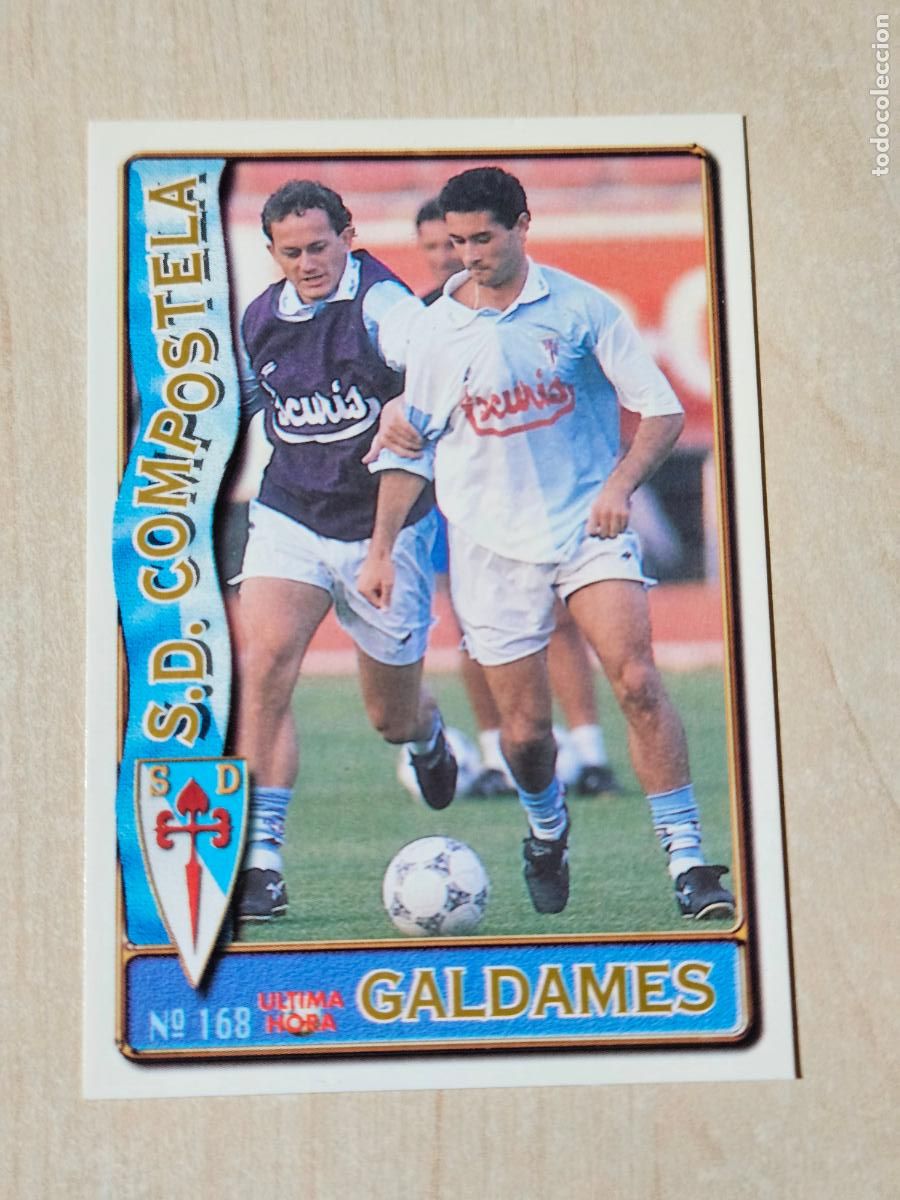 Figurine di Calcio: N&ordm; 168 GALDAMES - MUNDICROMO 96 97 FICHAS DE LA LIGA - ULTIMA HORA - COMPOSTELA