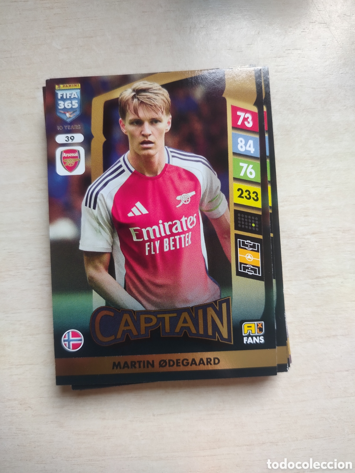 Fu&szlig;ball-Sticker: ODEGAARD CAPTAIN 39 ADRENALYN XL FIFA 365 2024 2025 24 25
