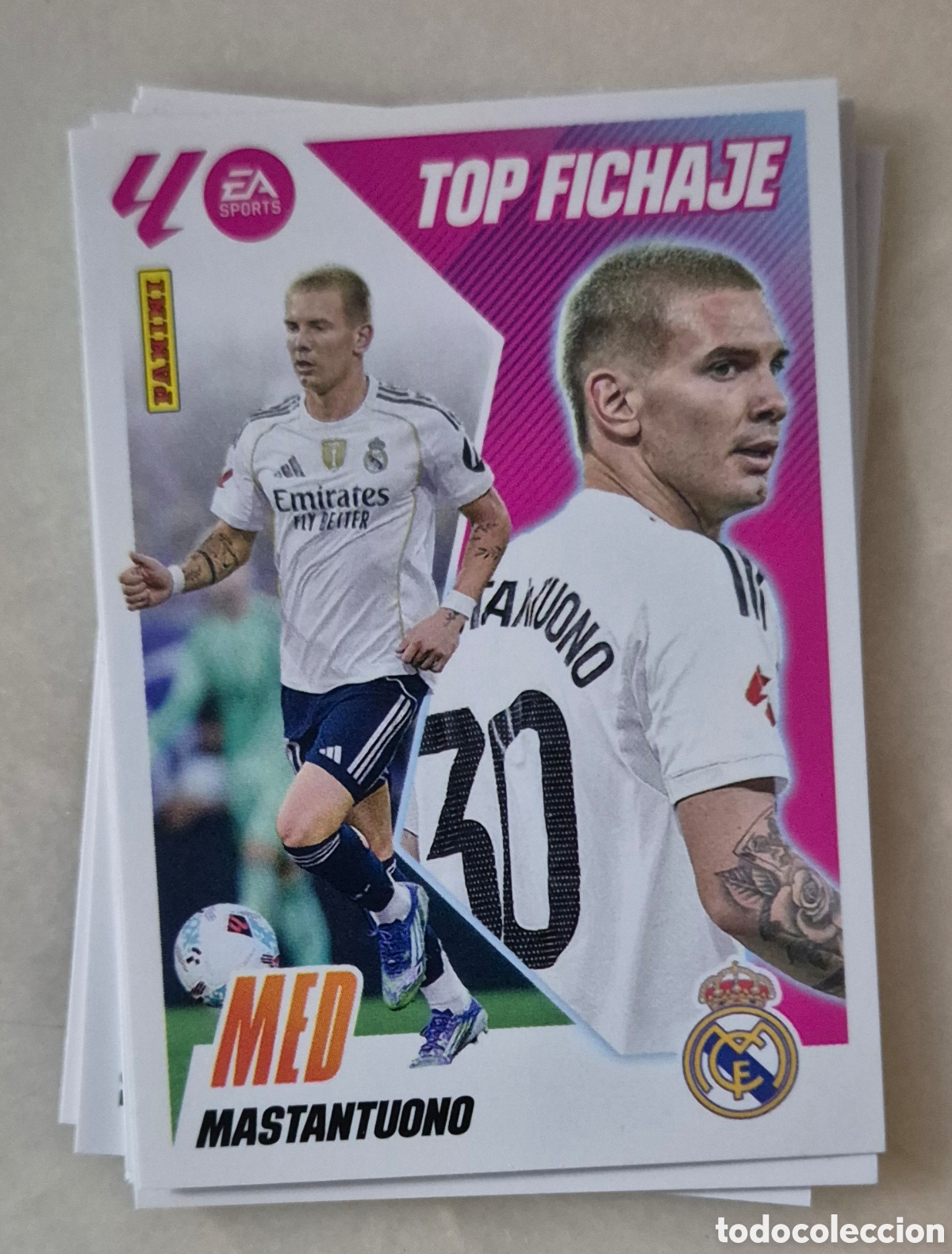 Fu&szlig;ball-Sticker: Mastantuono madrid top fichaje liga este 25 26