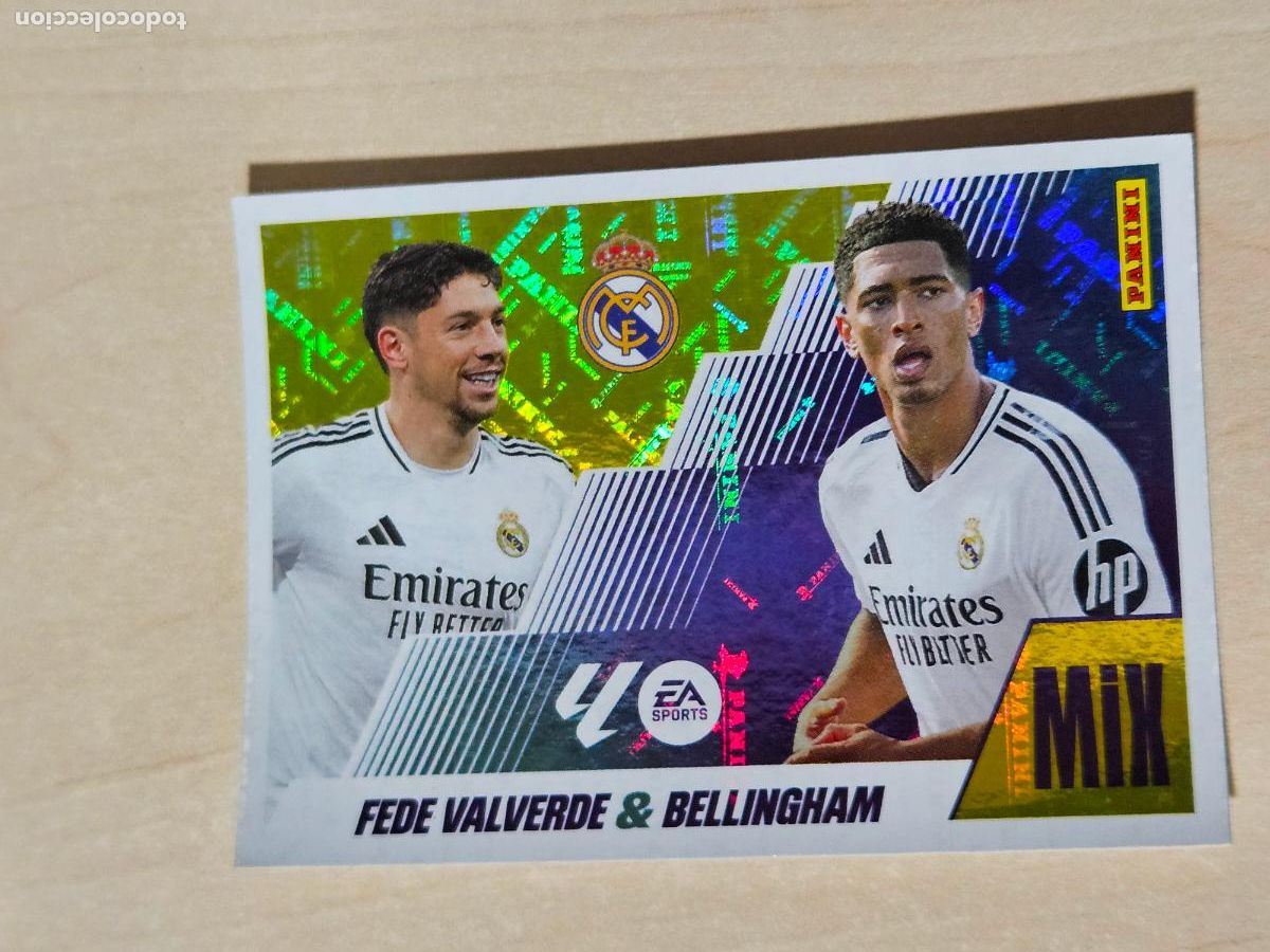 Cromos de F&uacute;tbol: MIX N&deg; 7 FEDE VALVERDE / BELLINGHAM - REAL MADRID - EDICIONES ESTE 2025-26 - 25/26 (NUEVO)