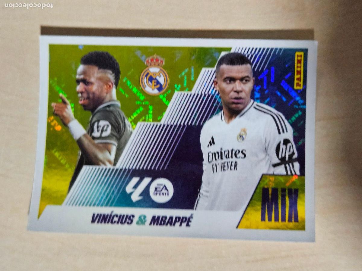 Cromos de F&uacute;tbol: MIX N&deg; 22 VINICIUS / MBAPPE - REAL MADRID - EDICIONES ESTE 2025-26 - 25/26 (NUEVO)