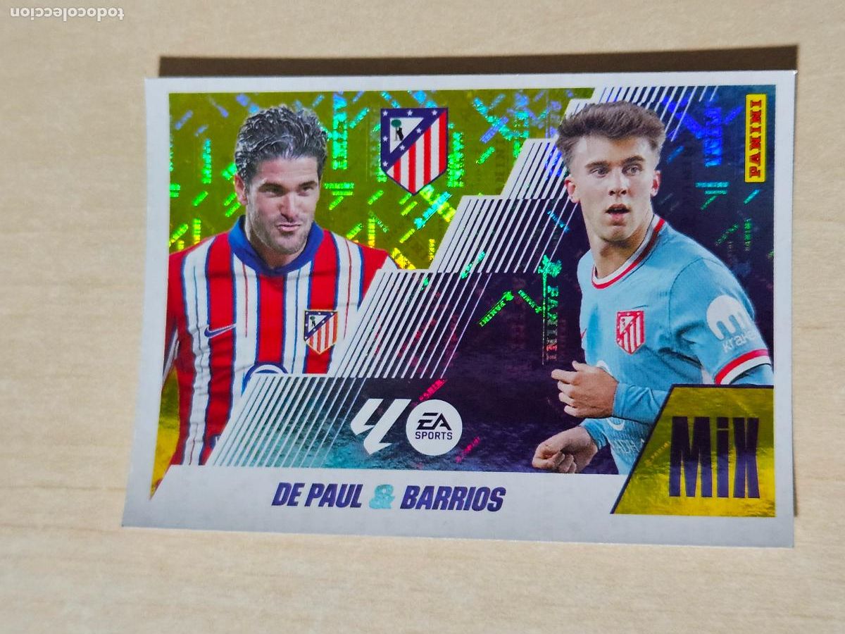 Fu&szlig;ball-Sticker: MIX N&deg; 6 DE PAUL / BARRIOS - ATLETICO DE MADRID - EDICIONES ESTE 2025-26 - 25/26 (NUEVO)