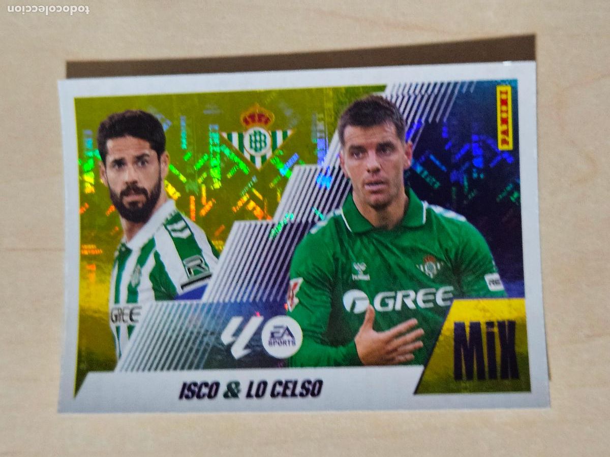 Cromos de F&uacute;tbol: MIX N&deg; 11 ISCO / LO CELSO - REAL BETIS - EDICIONES ESTE 2025-26 - 25/26 (NUEVO)