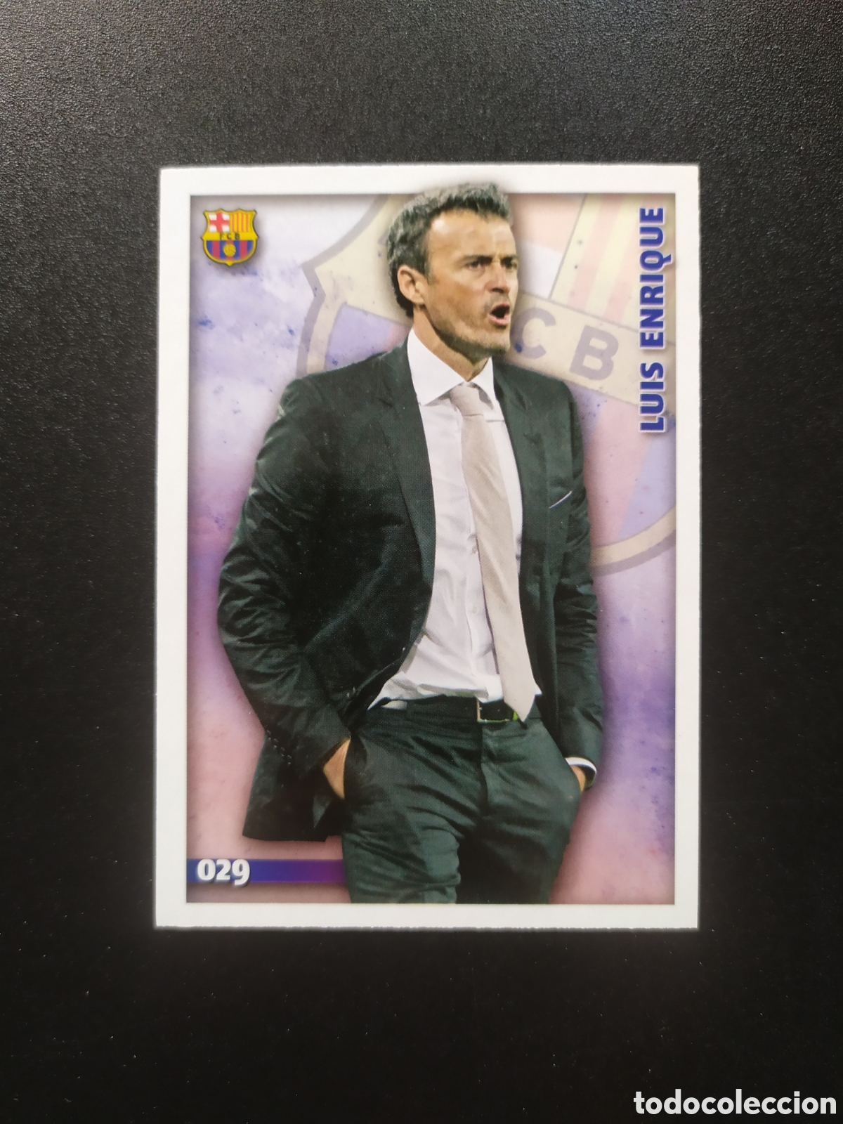 Fu&szlig;ball-Sticker: Mundicromo fichas Liga 2014 2015 14 15 Luis Enrique n&deg; 29 Barcelona