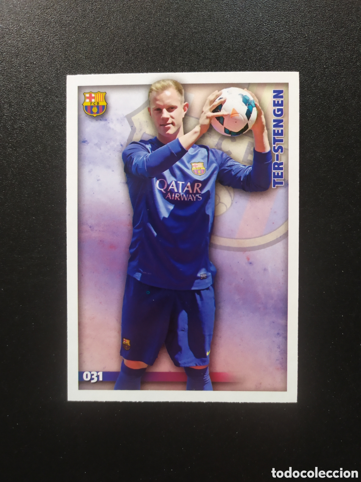 Figurine di Calcio: Mundicromo fichas Liga 2014 2015 14 15 Ter Stegen error n&deg; 31 Barcelona