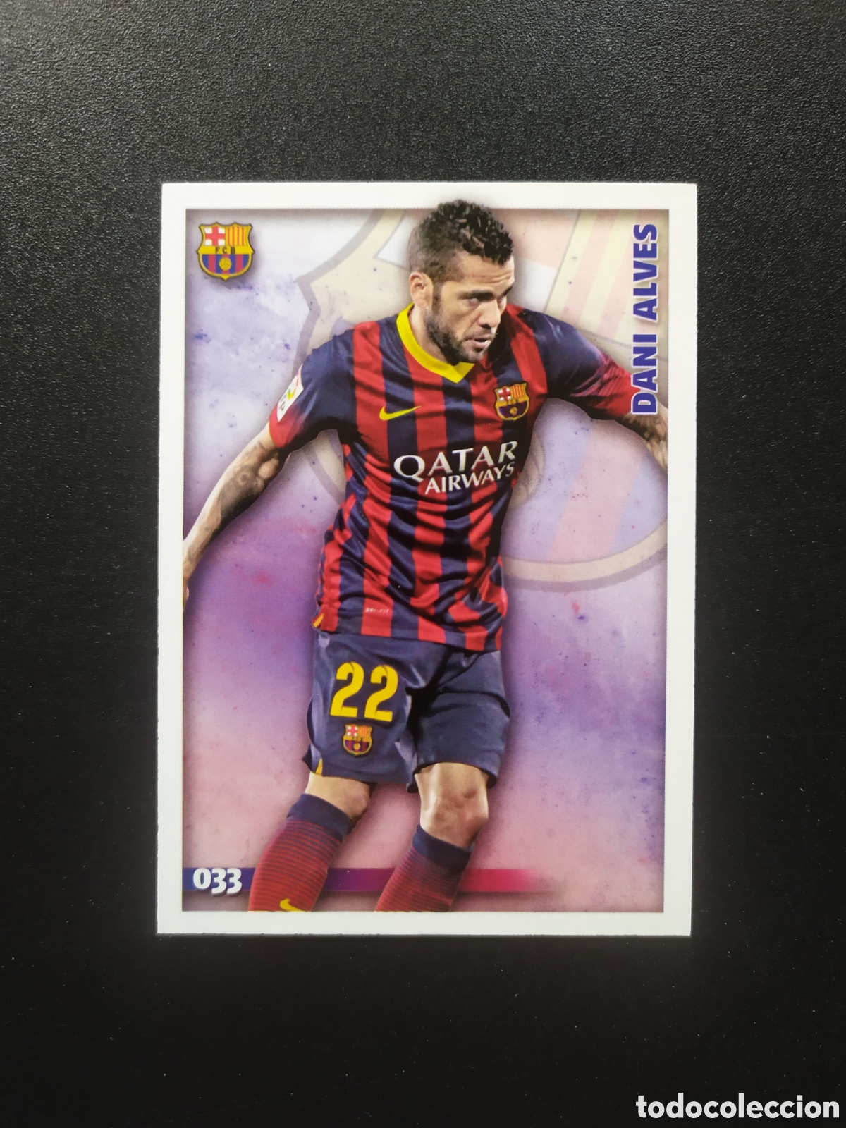 Figurine di Calcio: Mundicromo fichas Liga 2014 2015 14 15 Dani Alves n&deg; 33 Barcelona