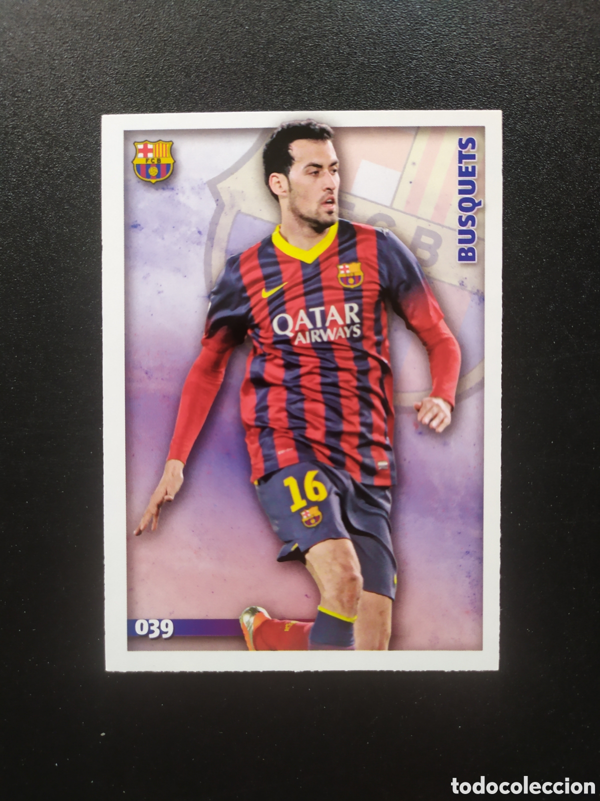Figurine di Calcio: Mundicromo fichas Liga 2014 2015 14 15 Busquets n&deg; 39 Barcelona