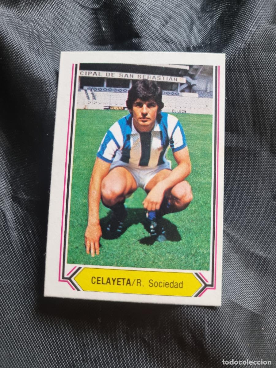 Fu&szlig;ball-Sticker: CELAYETA. REAL SOCIEDAD. SIN PEGAR. EDICIONES ESTE LIGA 80/81. 1980/81. PEDIDO MINIMO 3&euro;