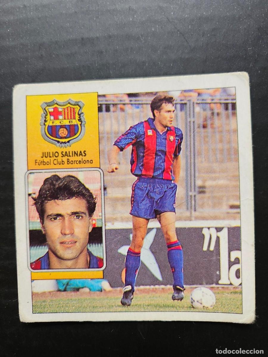 Cromos de F&uacute;tbol: JULIO SALINAS BARCELONA LIGA ESTE 92 93 1992 1993 SIN PEGAR NUNCA PEGADO