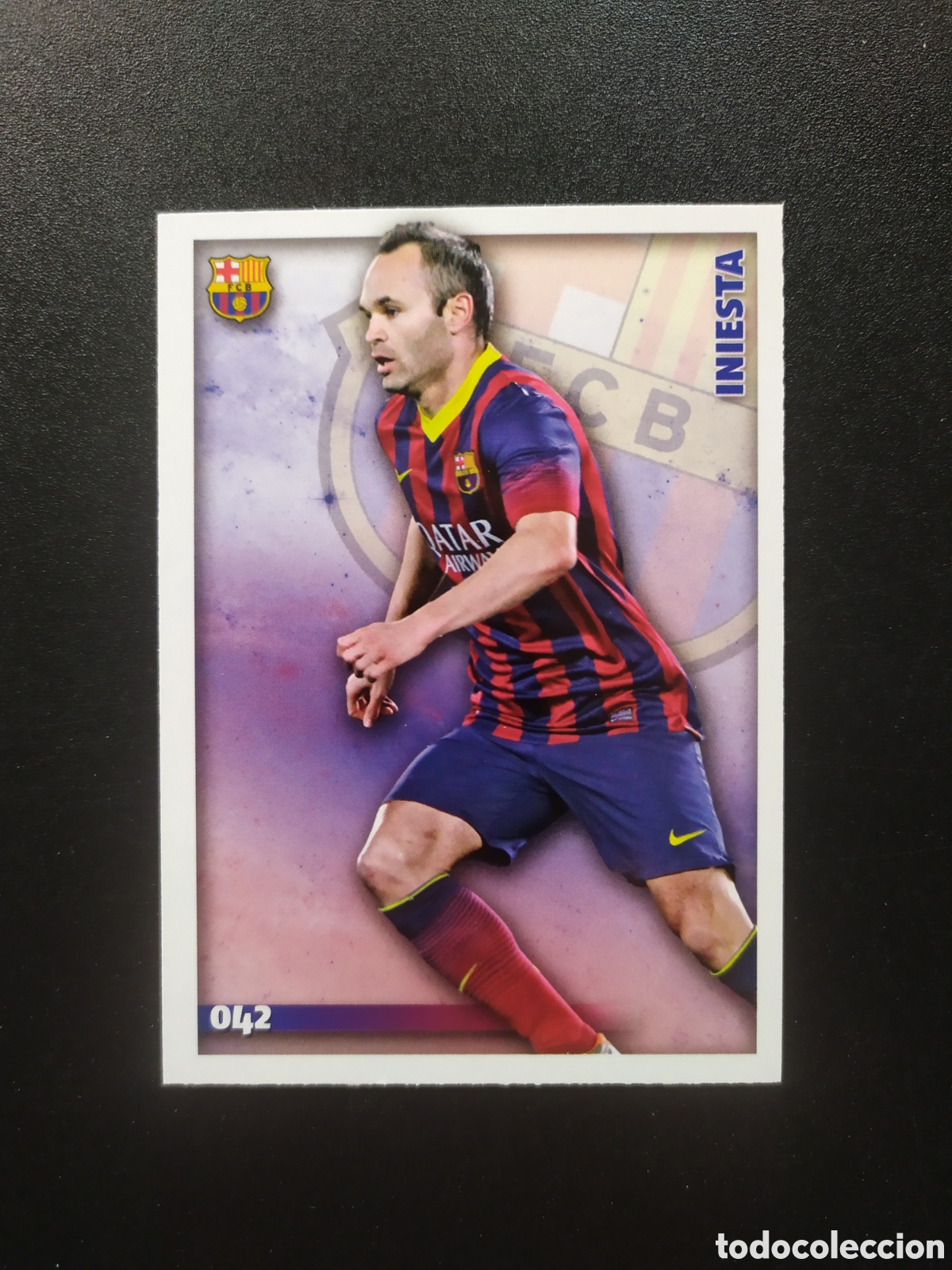 Figurine di Calcio: Mundicromo fichas Liga 2014 2015 14 15 Iniesta n&deg; 42 Barcelona
