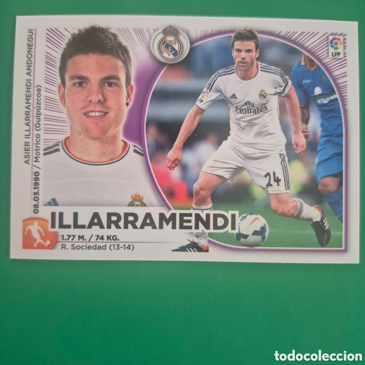 Cromos de f&uacute;tbol: CROMO FUTBOL ILLARRAMENDI REAL MADRID C.F. COLOCA SIN PEGAR N&ordm; 11 BIS LIGA ESTE 2014-2015/14-15