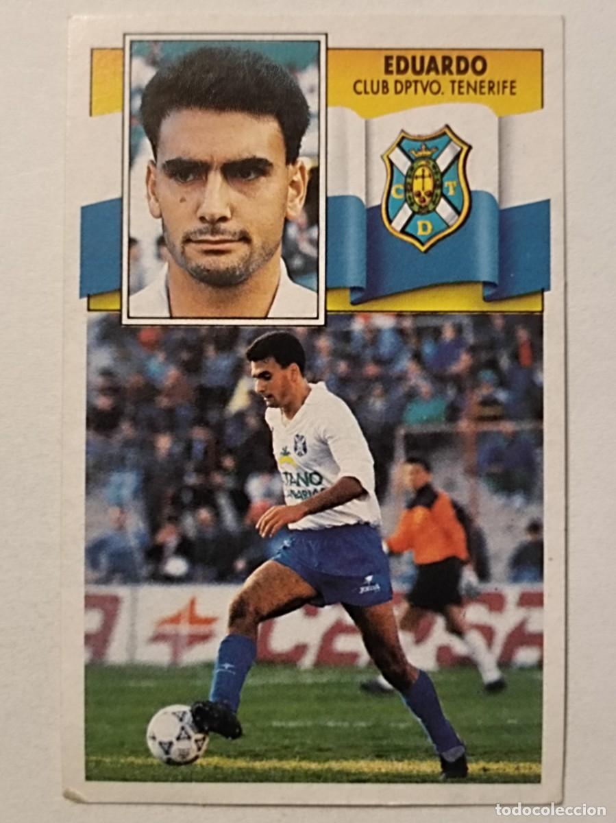 Football Stickers: EDUARDO C.D. TENERIFE LIGA 90/91 ESTE