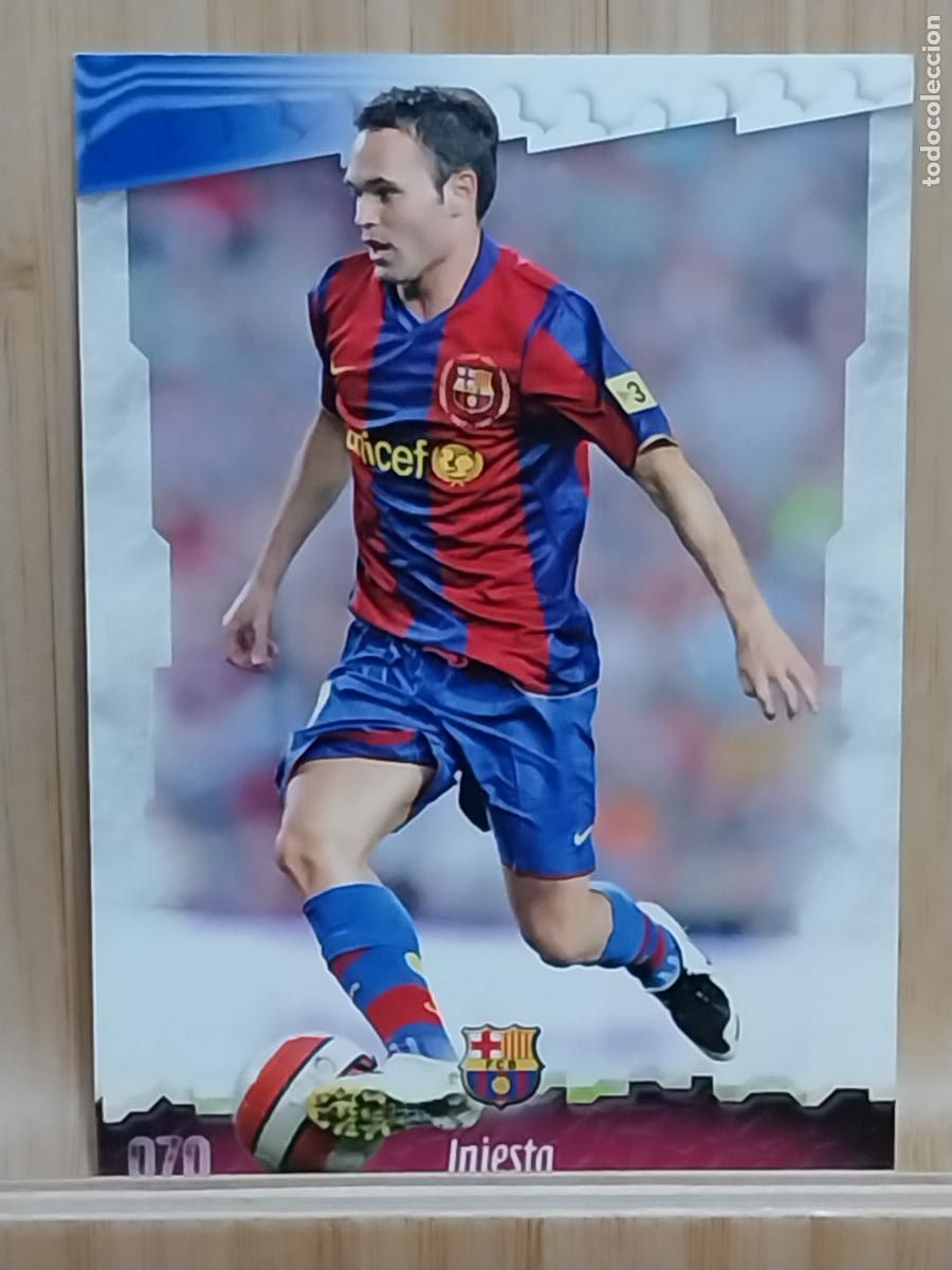 Cromos de F&uacute;tbol: INIESTA 2008 2009 08 09 CROMO 070 70 BARCELONA ED MC MUNDICROMO DOS DIGITOS NACIMIENTO