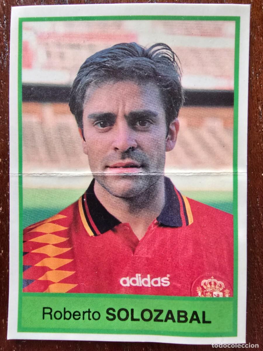 Cromos de f&uacute;tbol: Cromo.Seleccion Espa&ntilde;ola De Futbol 1994 USA.Solozabal.Bollycao Panrico.sin pegar