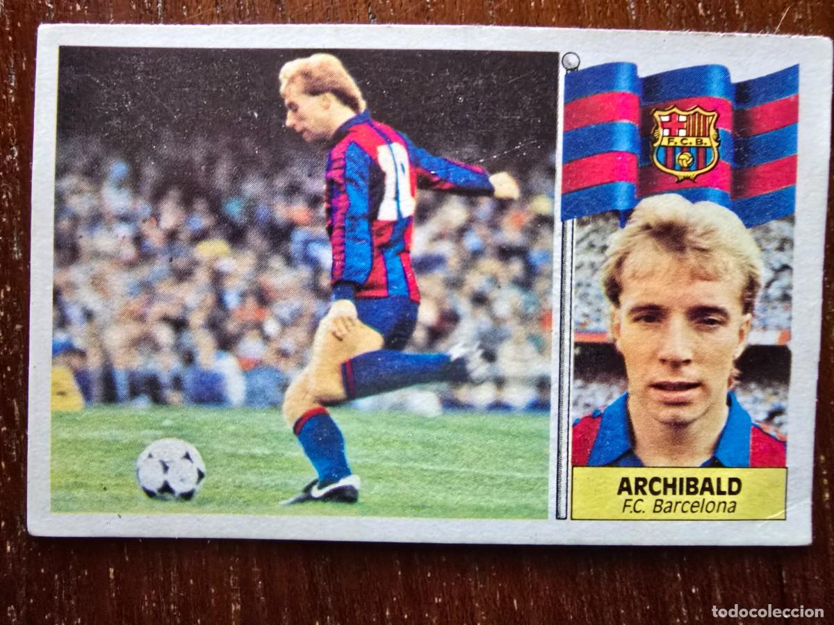Fu&szlig;ball-Sticker: Cromo Futbol Liga 86/87 Archibald.F.C.Barcelona.Ediciones Este