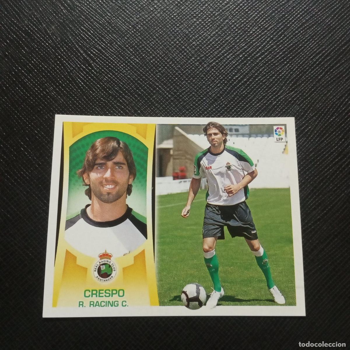 Football Stickers: CRESPO RACING SANTANDER ESTE 2009 2010 CROMO FUTBOL 09 10 - SIN PEGAR - A101 PG154