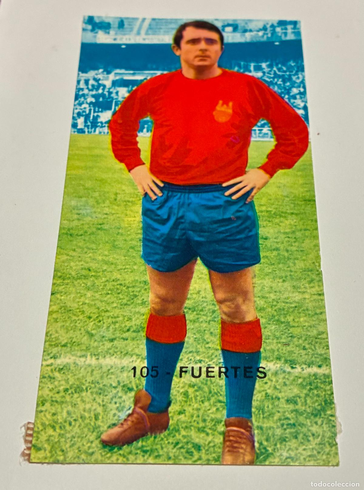 Cromos de F&uacute;tbol: CROMO FUTBOL RUIZ ROMERO 1968-1969, 68-69, FUERTES, Pontevedra, Numero 105, Despegado