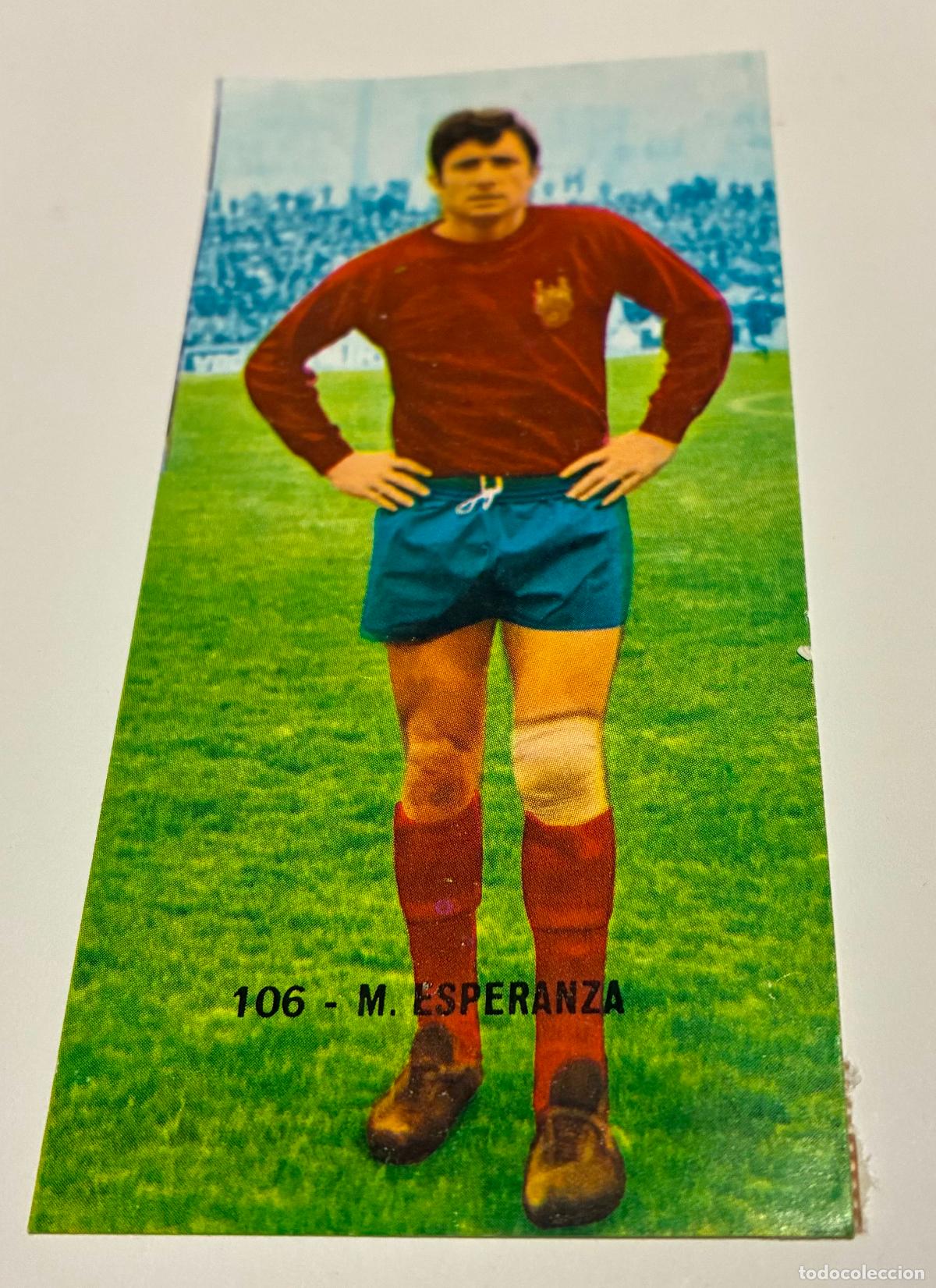 Cromos de F&uacute;tbol: CROMO FUTBOL RUIZ ROMERO 1968-1969. 68-69, M. ESPERANZA, Numero 106, Pontevedra, Despegado