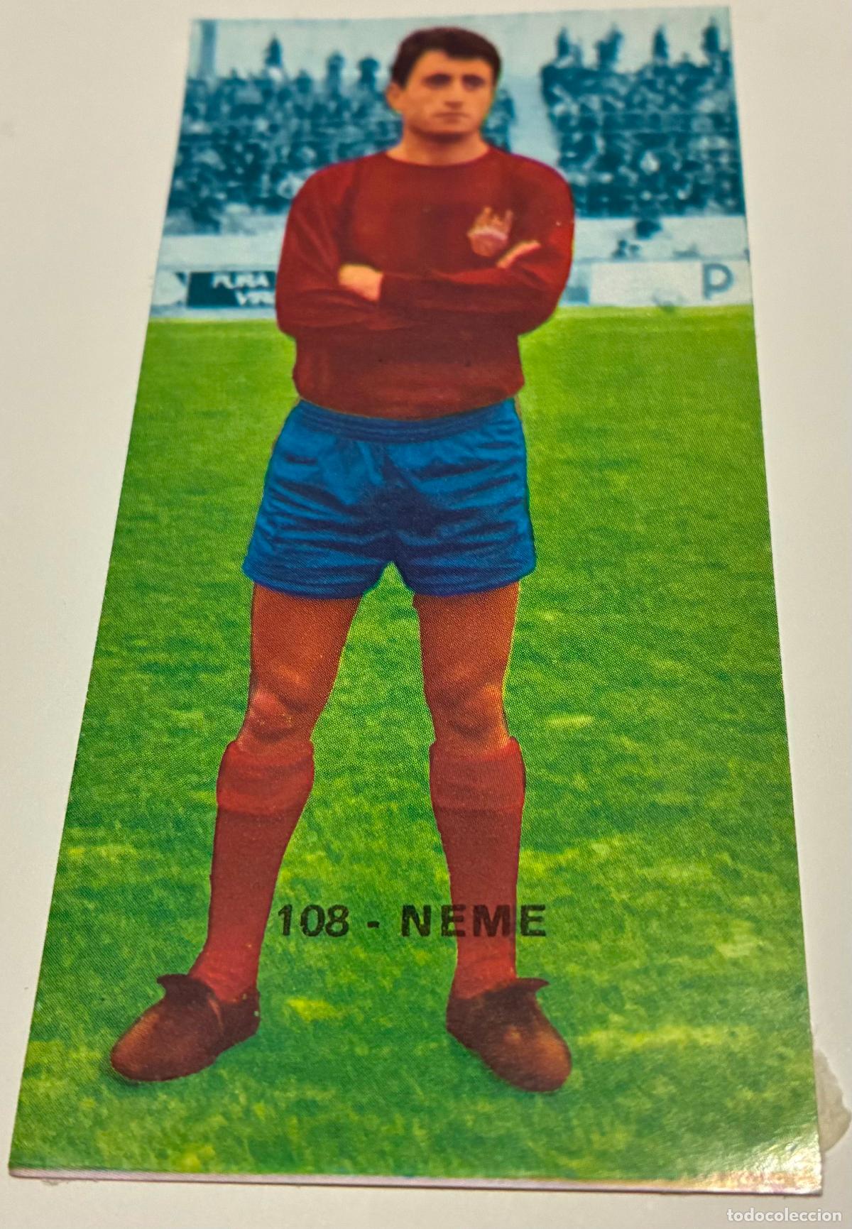 Cromos de F&uacute;tbol: CROMO FUTBOL RUIZ ROMERO 1968-1969, 68-69, NEME, Pontevedra, Numero 106, Despegado
