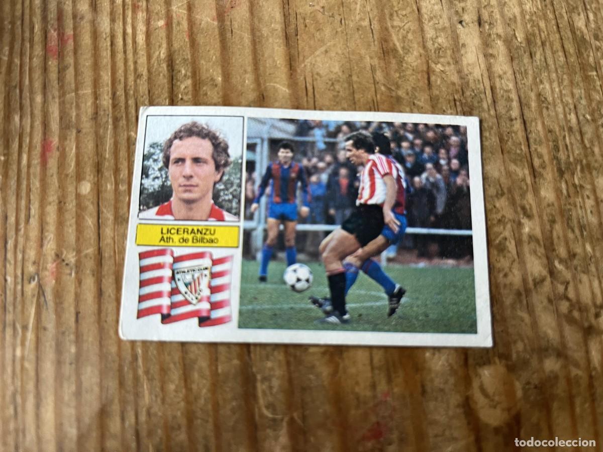 Figurine di Calcio: CROMO DESPEGADO ALBUM LIGA ESTE 82 83 1982 1983 ATHLETIC ATH. BILBAO LICERANZU