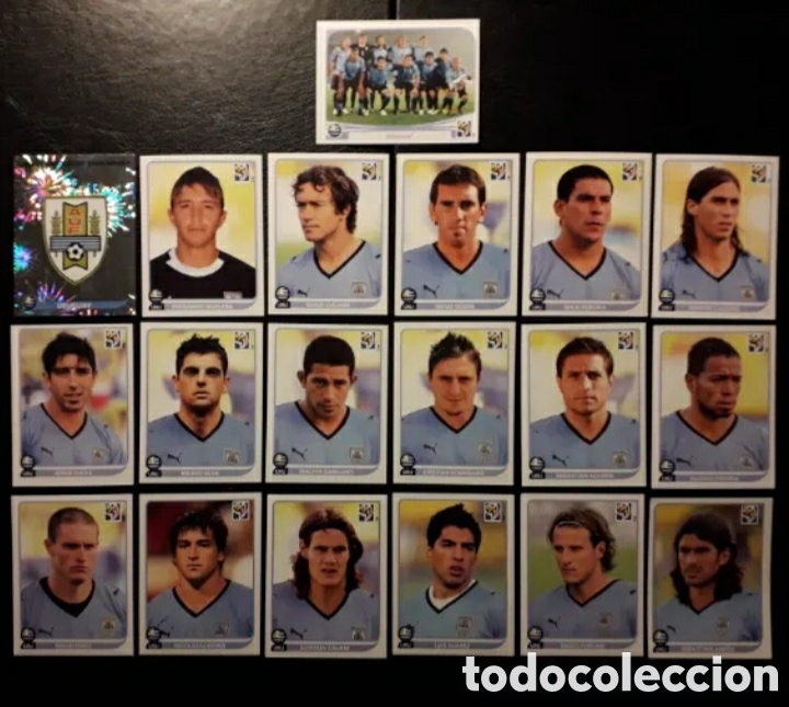 Cartes &agrave; collectionner de Football: 19 CROMOS URUGUAY MUNDIAL SUD&Aacute;FRICA 2010 PANINI. EQUIPO B&Aacute;SICO COMPLETO. PEDIDO M&Iacute;NIMO 3&euro;