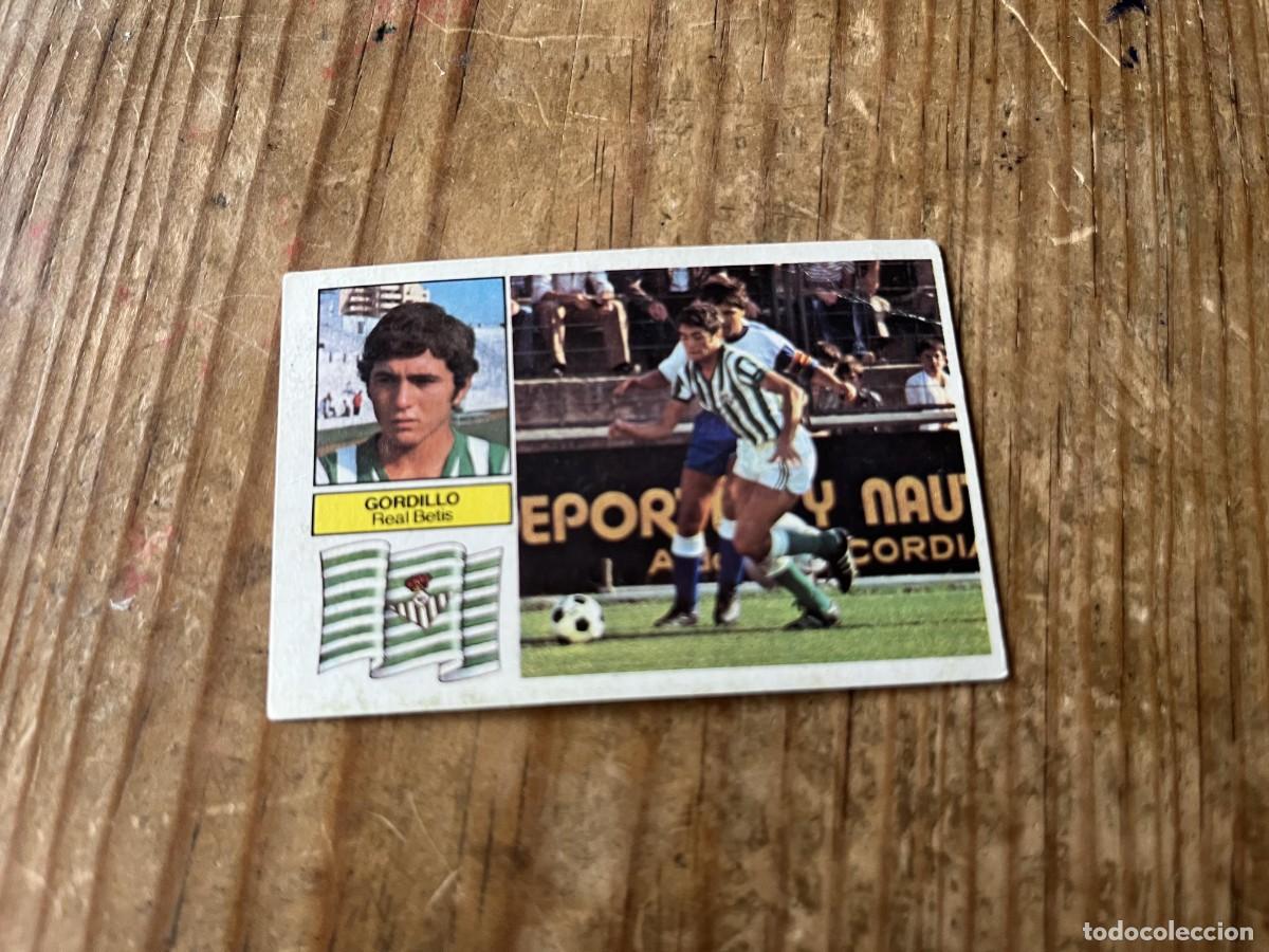 Cromos de F&uacute;tbol: CROMO DESPEGADO ALBUM LIGA ESTE 82 83 1982 1983 BETIS GORDILLO