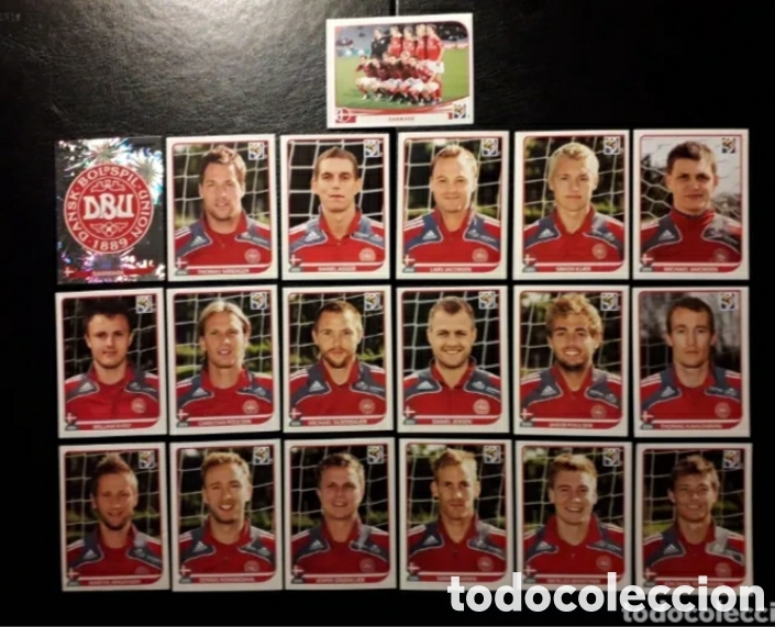 Cartes &agrave; collectionner de Football: 19 CROMOS DINAMARCA MUNDIAL SUD&Aacute;FRICA 2010 PANINI. EQUIPO B&Aacute;SICO COMPLETO. PEDIDO M&Iacute;NIMO 3&euro;
