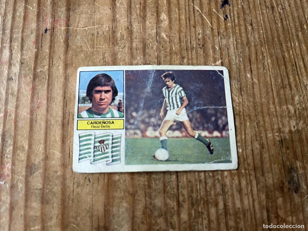 Cromos de F&uacute;tbol: CROMO DESPEGADO ALBUM LIGA ESTE 82 83 1982 1983 BETIS CARDE&Ntilde;OSA