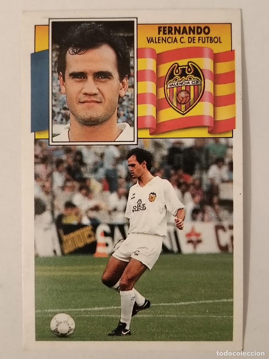 Cromos de f&uacute;tbol: FERNANDO VALENCIA C.F. LIGA 90/91 ESTE