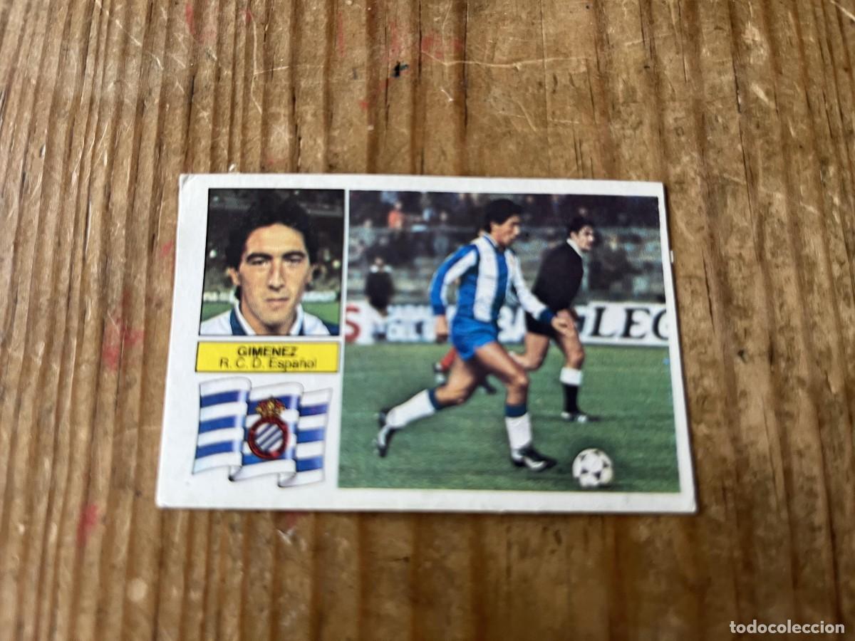 Fu&szlig;ball-Sticker: CROMO DESPEGADO ALBUM LIGA ESTE 82 83 1982 1983 ESPANYOL ESPA&Ntilde;OL GIMENEZ