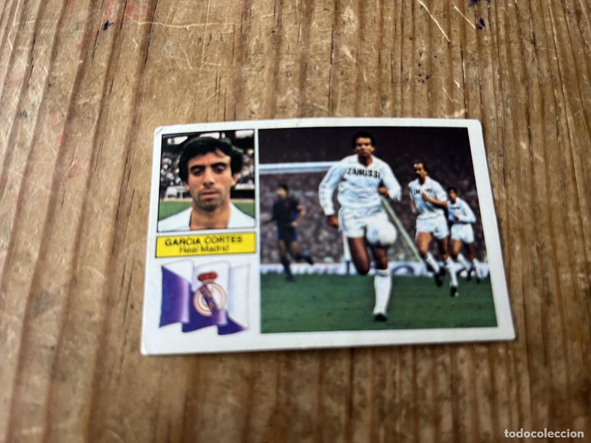 Figurine di Calcio: CROMO DESPEGADO ALBUM LIGA ESTE 82 83 1982 1983 REAL MADRID CON PUBLICIDAD GARCIA CORTES