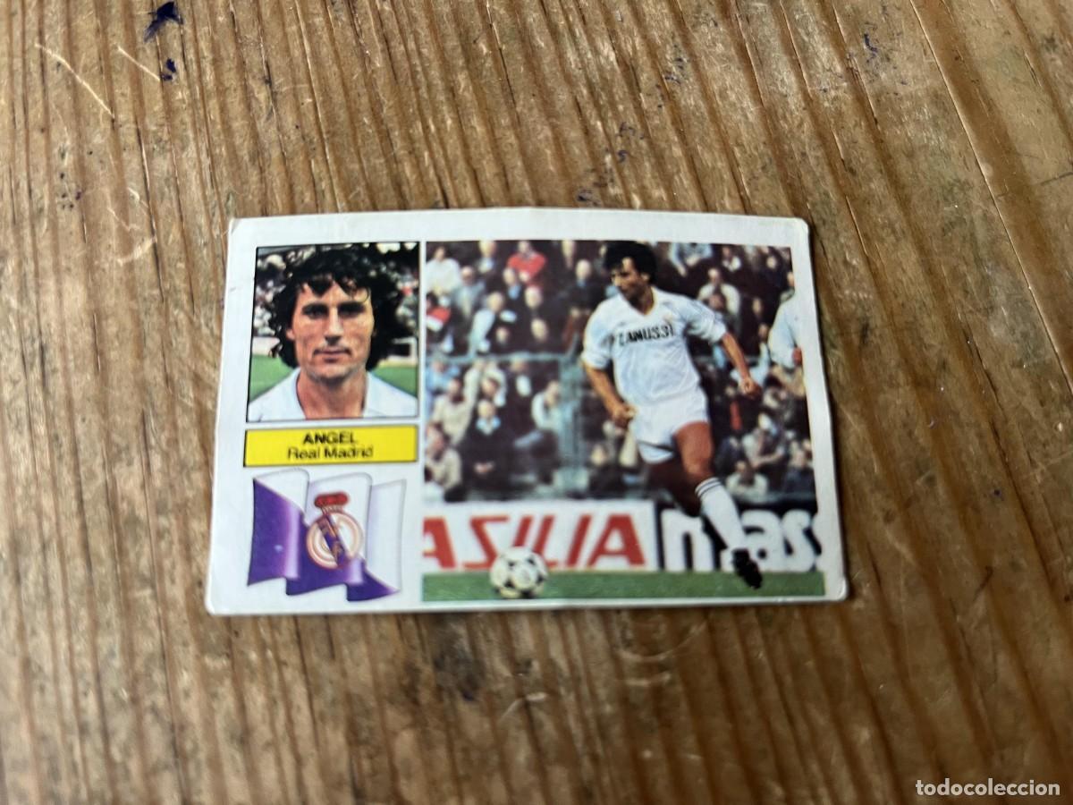 Football Stickers: CROMO DESPEGADO ALBUM LIGA ESTE 82 83 1982 1983 REAL MADRID CON PUBLICIDAD ANGEL