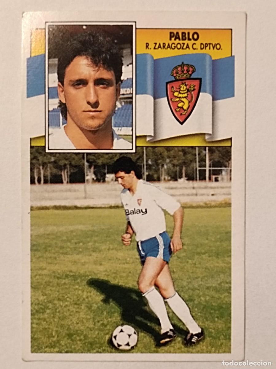 Cromos de F&uacute;tbol: PABLO ALFARO REAL ZARAGOZA LIGA 90/91 ESTE