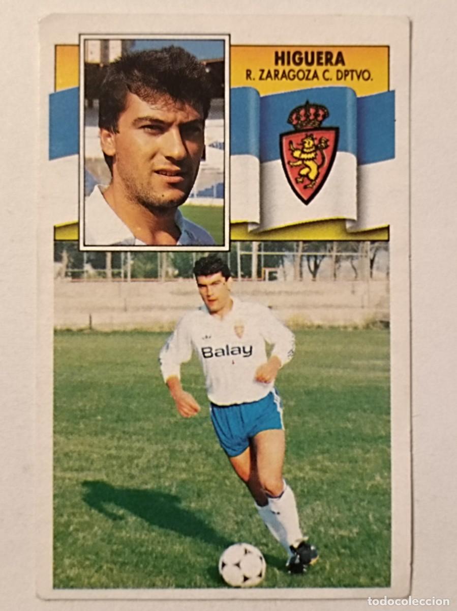 Cromos de F&uacute;tbol: HIGUERA REAL ZARAGOZA LIGA 90/91 ESTE