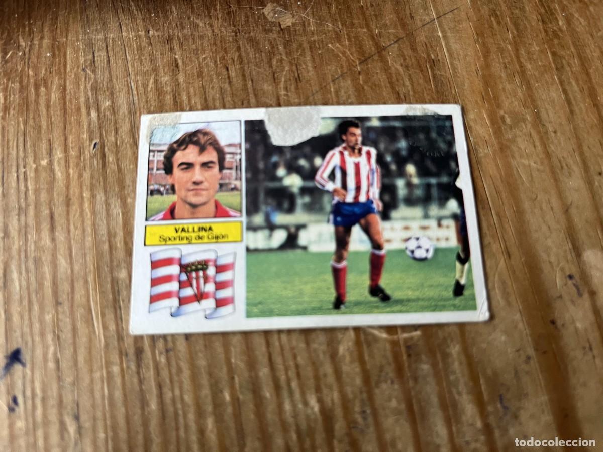 Cromos de F&uacute;tbol: CROMO DESPEGADO ALBUM LIGA ESTE 82 83 1982 1983 SPORTING GIJON VALLINA BAJA