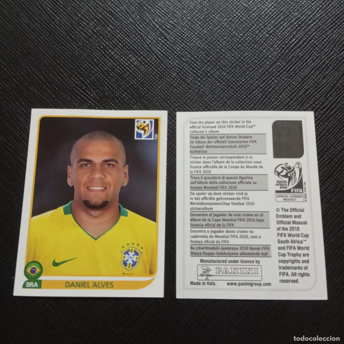 Figurine di Calcio: DANI ALVES BRASIL PANINI 2010 SOUTH AFRICA MUNDIAL 10 - SIN PEGAR - A64 PG7 SIN NUMERO EXTRA