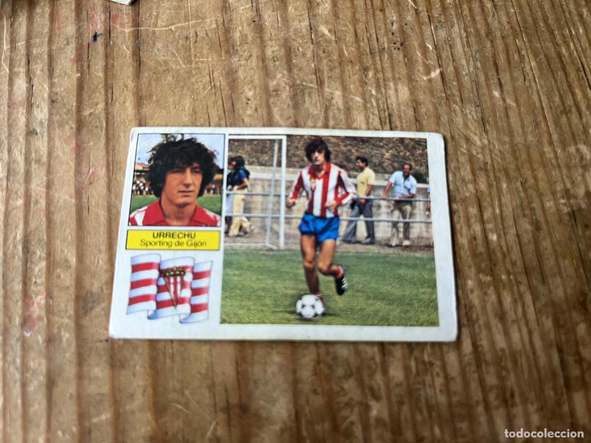 Cromos de F&uacute;tbol: CROMO DESPEGADO ALBUM LIGA ESTE 82 83 1982 1983 SPORTING GIJON URRECHU BAJA