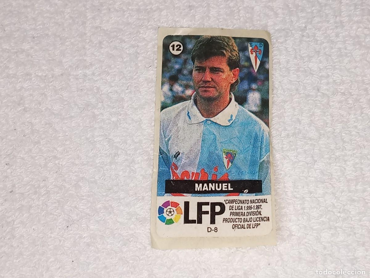 Fu&szlig;ball-Sticker: ANTIGUO CROMO N&ordm; 12 CHICLE LIGA FUTBOL 1996 - 97 - MANUEL - CELTA DE VIGO - CHICLES VIDAL SIN PEGAR